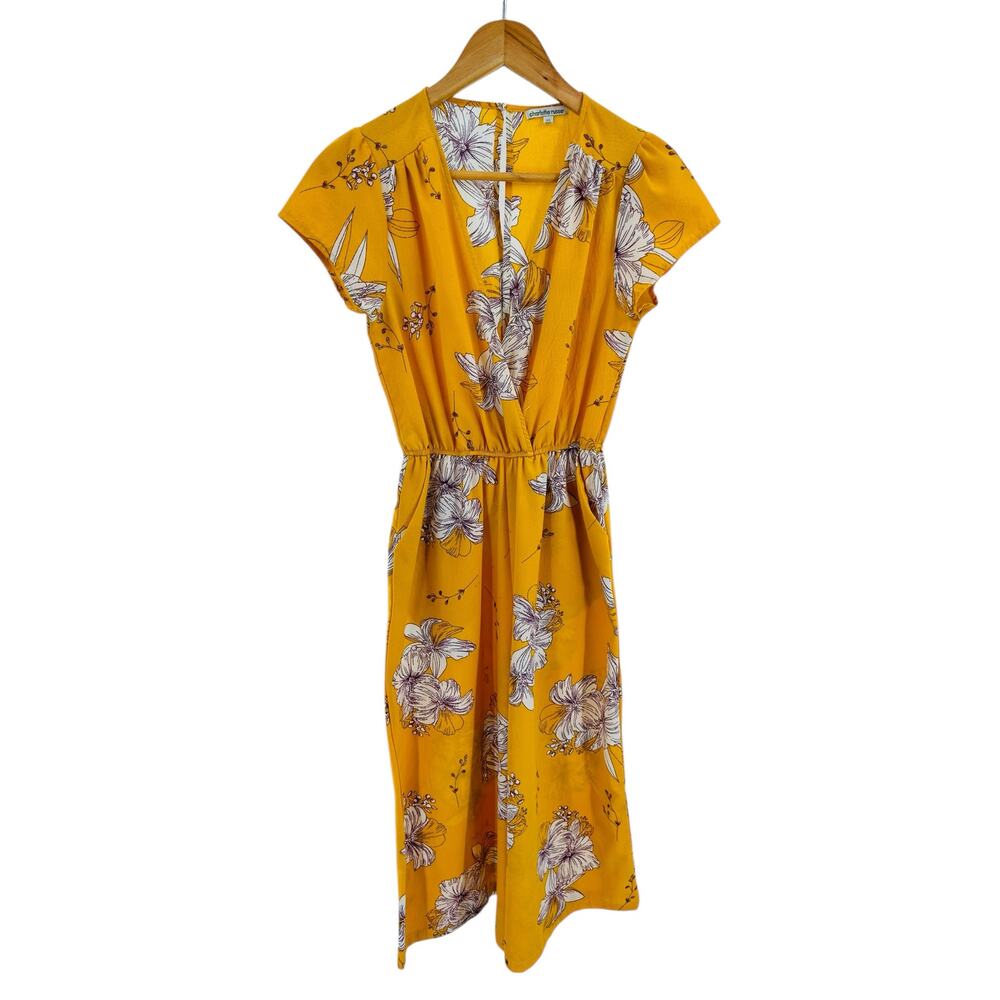 Charlotte Russe Floral Keyhole Jumpsuit Romper XS‎ - Boho Chic Casual Style